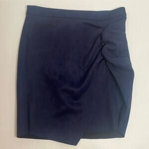 BCBGeneration blue suede mini skirt